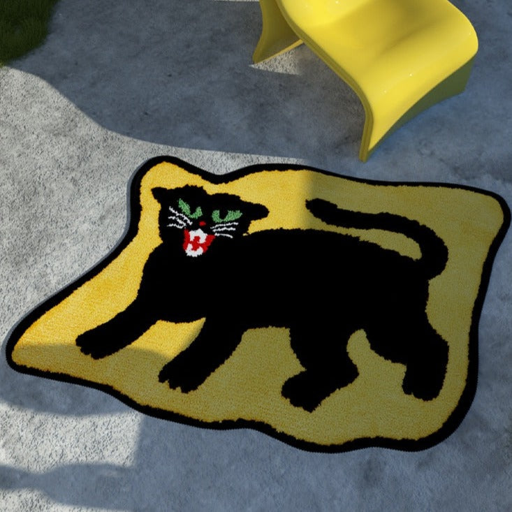 Black Cat Rug