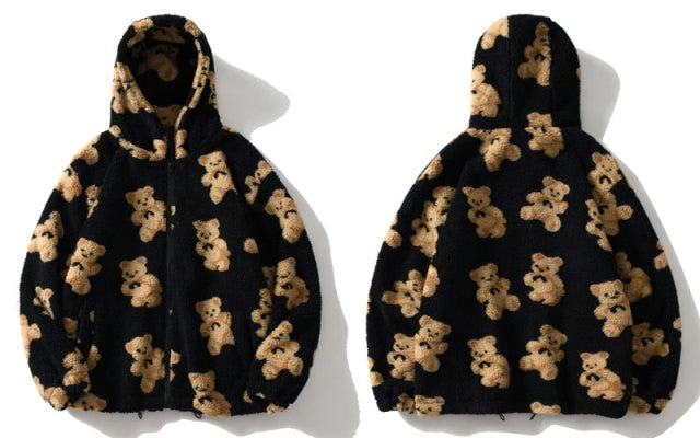 Fleece Zip Up Fleece Teddy Hoodie