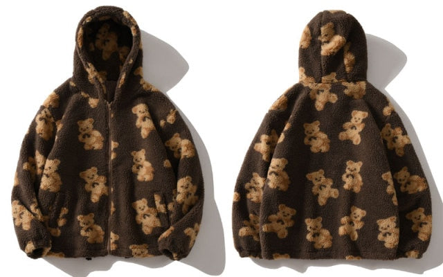 Fleece Zip Up Fleece Teddy Hoodie