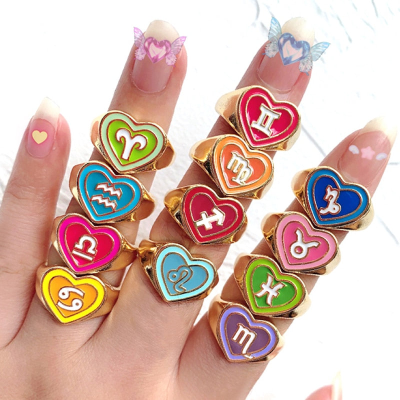 Zodiac Sign Rings