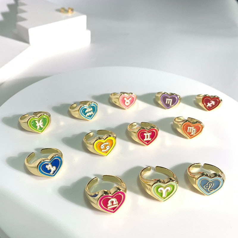 Zodiac Sign Rings