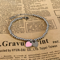 Heart Locket Ball Chain Bracelet