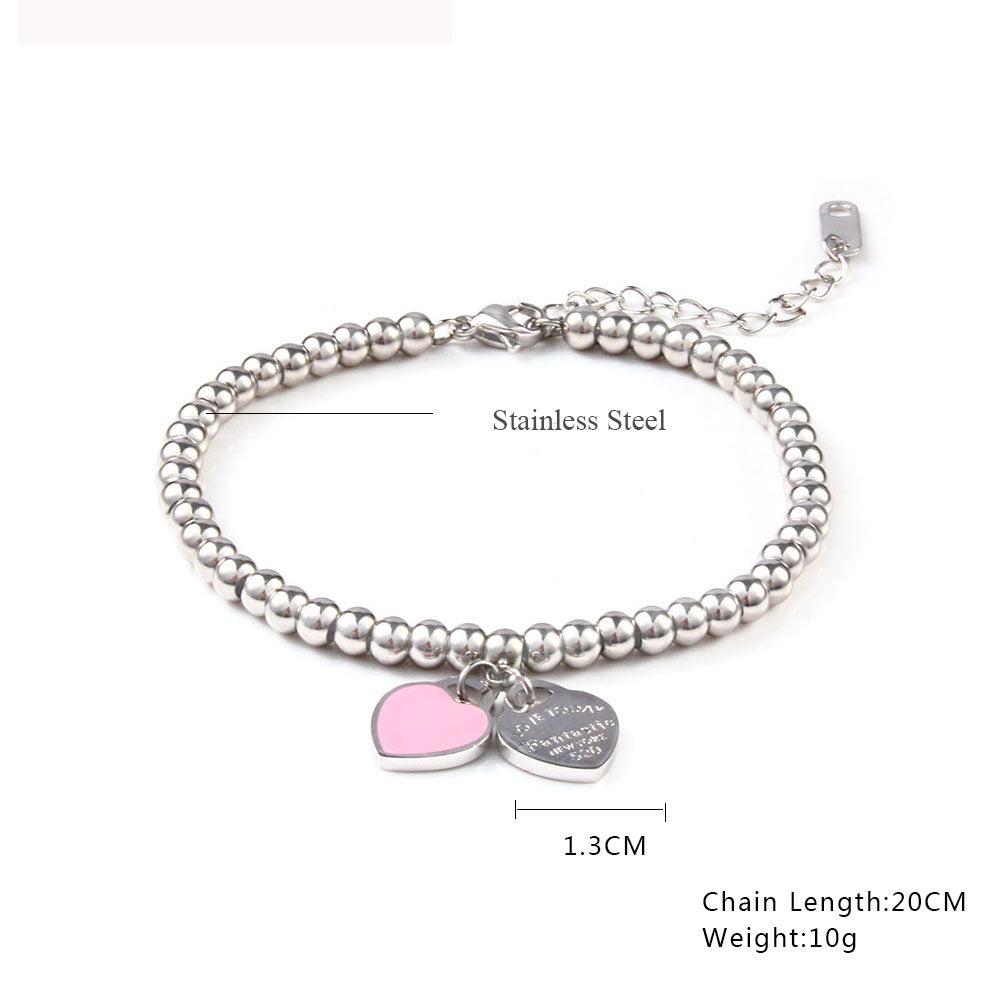 Heart Locket Ball Chain Bracelet