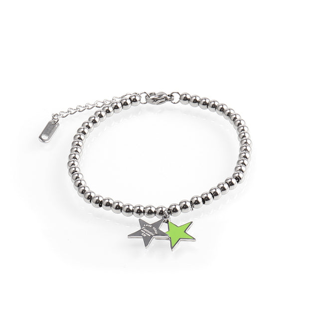 Heart Locket Ball Chain Bracelet