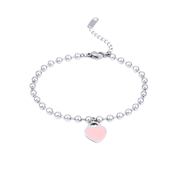 Heart Locket Ball Chain Bracelet