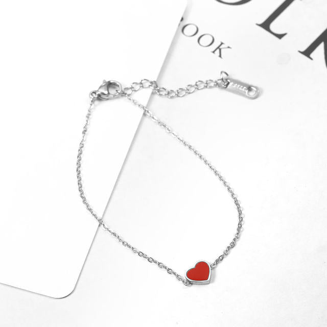 Heart Locket Ball Chain Bracelet