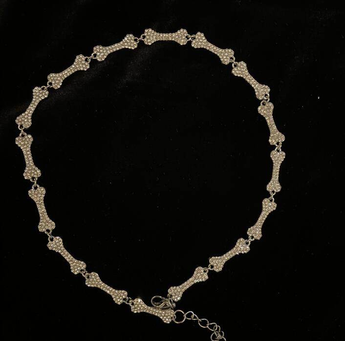 CZ Diamond Bone Necklace