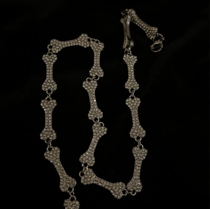 CZ Diamond Bone Necklace