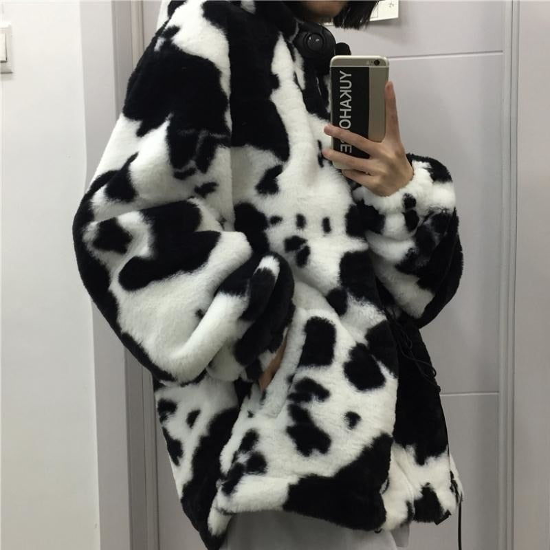 Furry Rorschach Zip Up Hoodie