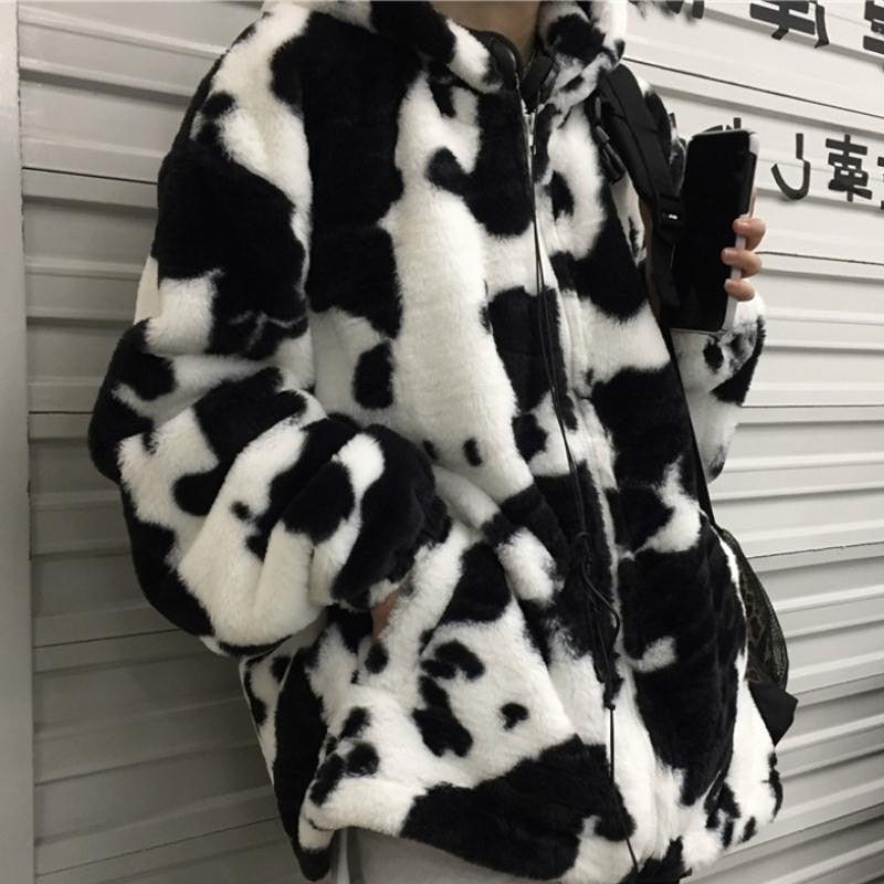 Furry Rorschach Zip Up Hoodie
