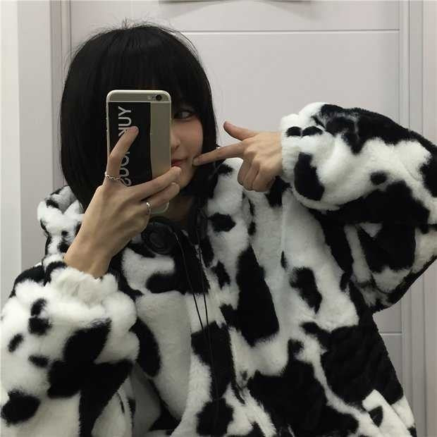 Furry Rorschach Zip Up Hoodie