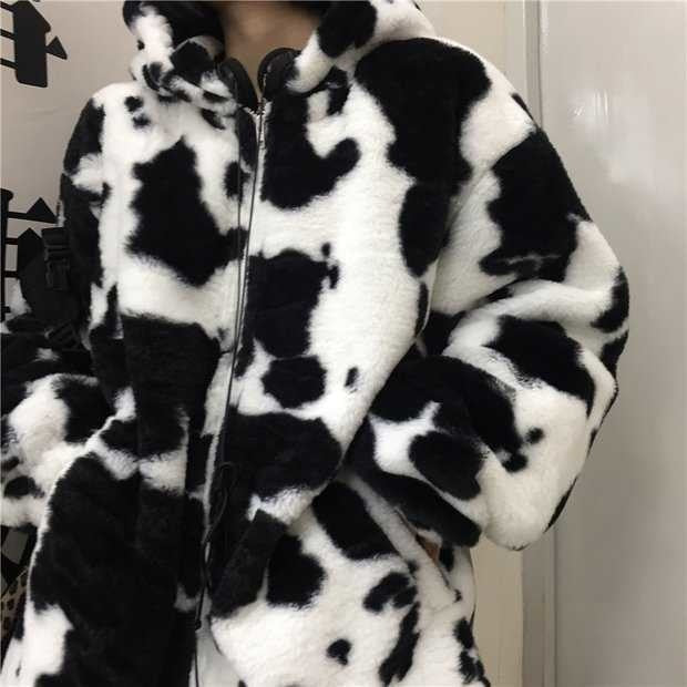 Furry Rorschach Zip Up Hoodie