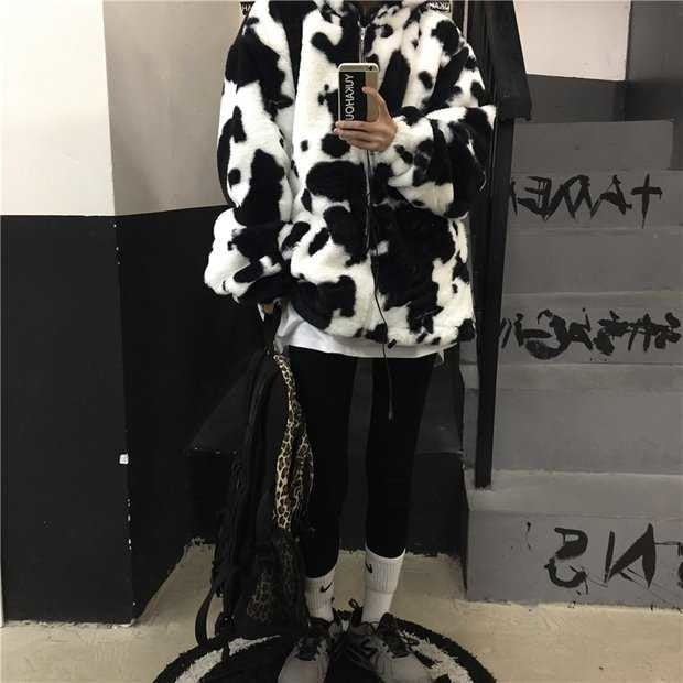Furry Rorschach Zip Up Hoodie