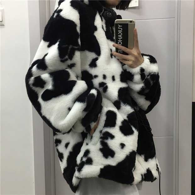 Furry Rorschach Zip Up Hoodie