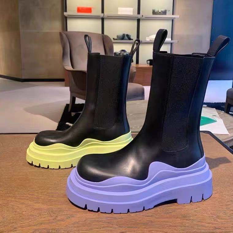 Demonia Two Tone Platform Boots