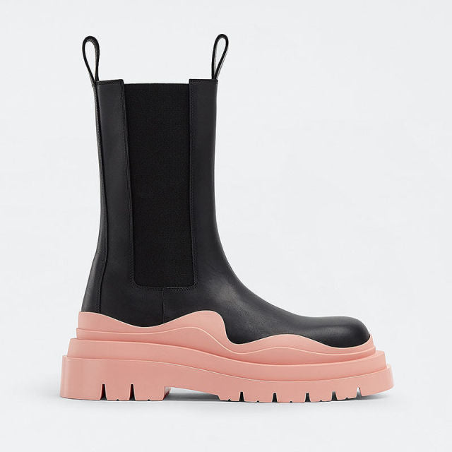 Demonia Two Tone Platform Boots