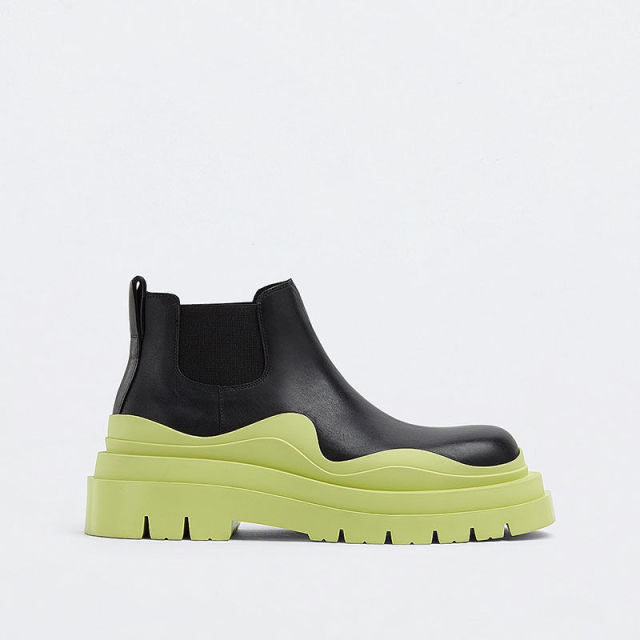 Demonia Two Tone Platform Boots