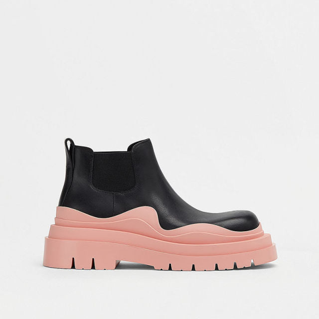 Demonia Two Tone Platform Boots