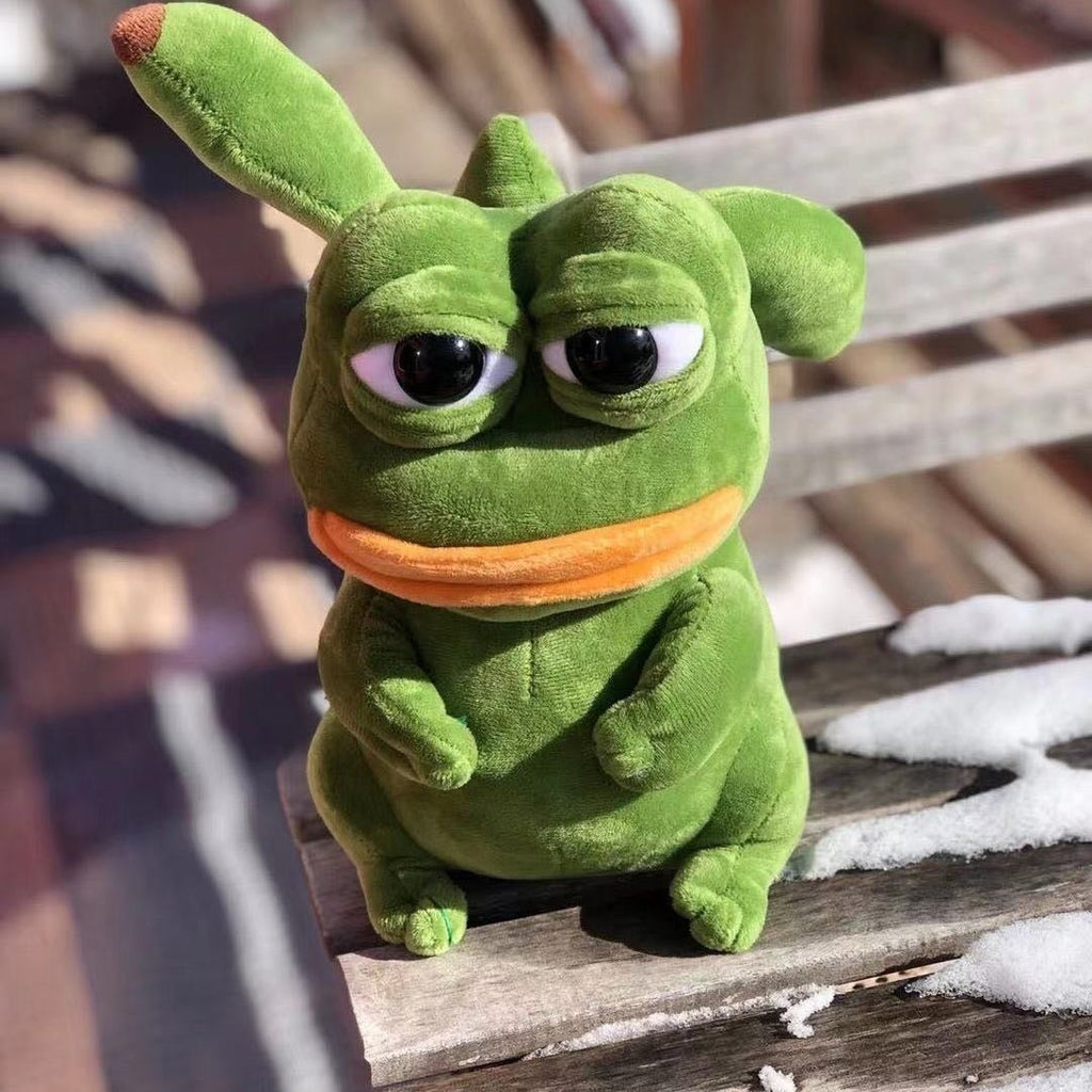 Pepe The Frog Pikachu Plushie Toy
