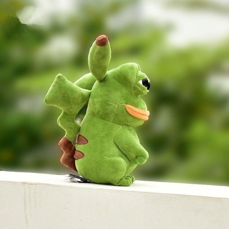 Pepe The Frog Pikachu Plushie Toy