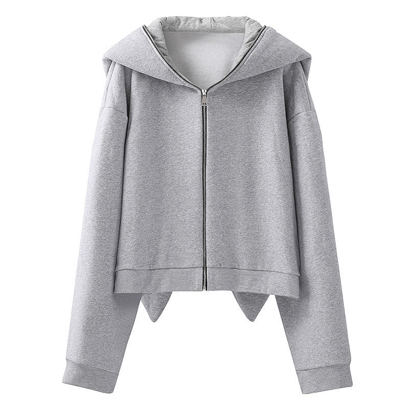 Bunny Ears Zip Up Hoodie