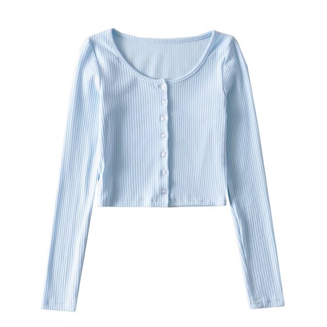 Ribbed Button Up Sweater