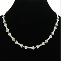 CZ Diamond Bone Necklace