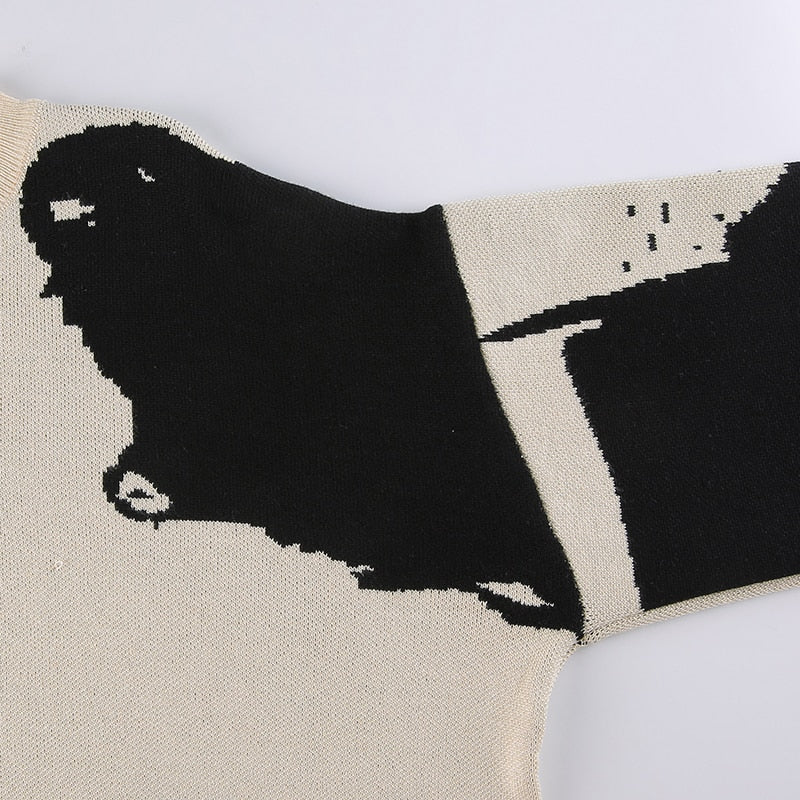 Mick Jagger Oversized Knit Sweater