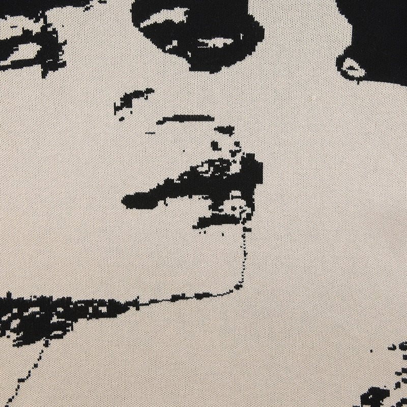 Mick Jagger Oversized Knit Sweater