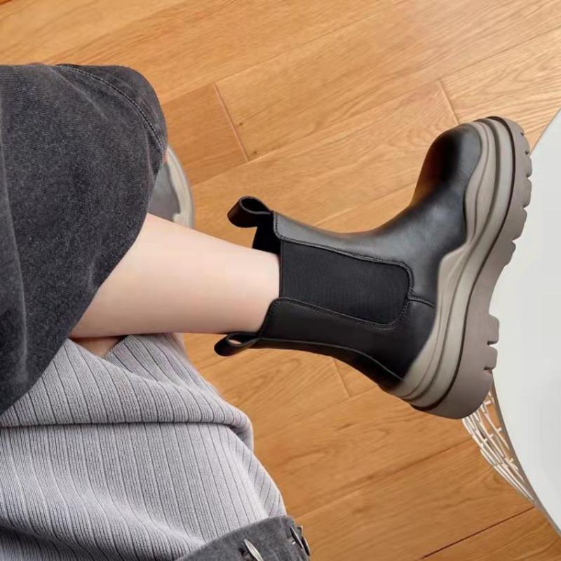 Chunky Chelsea Platform Boots