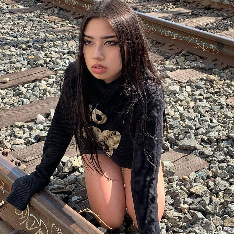No Heart Turtleneck Sweater
