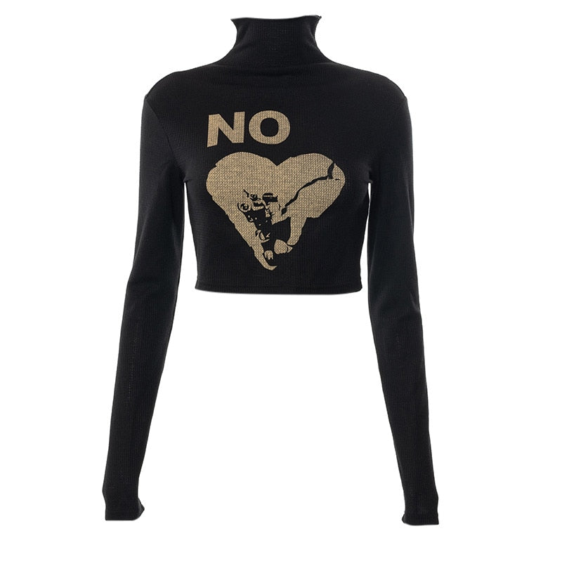 No Heart Turtleneck Sweater