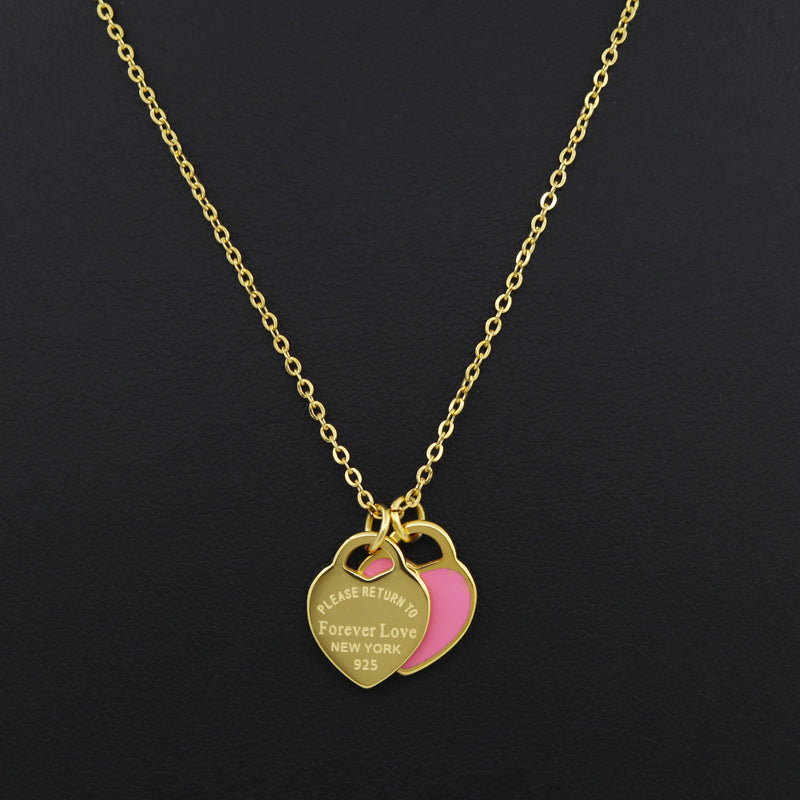 "Please Return To" Heart Necklace