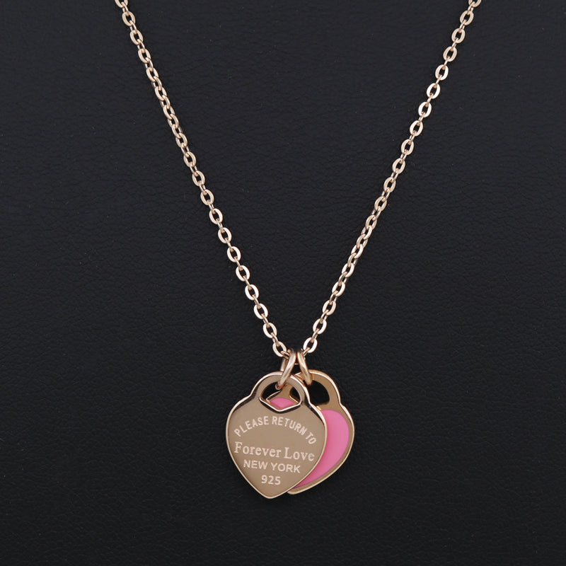"Please Return To" Heart Necklace