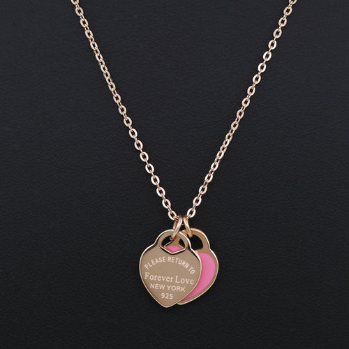 "Please Return To" Heart Necklace