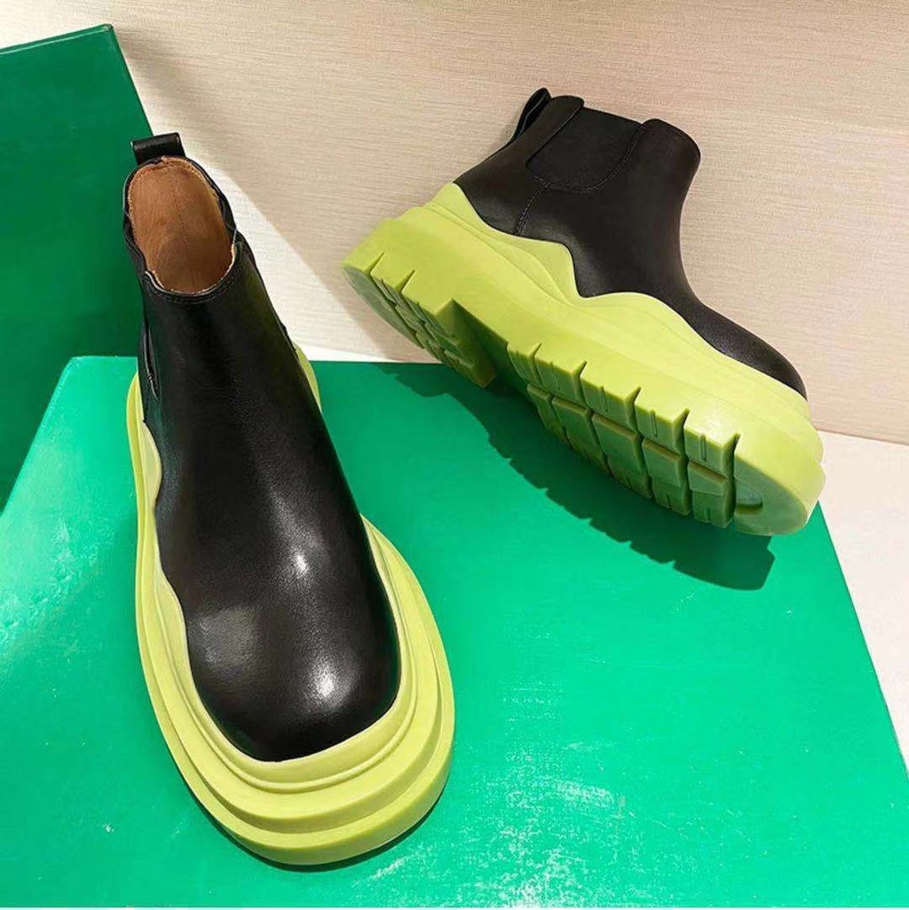 Demonia Two Tone Platform Boots