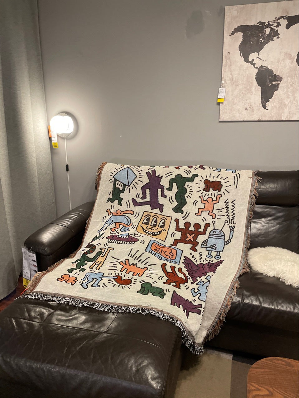Keith Haring Throw Blanket