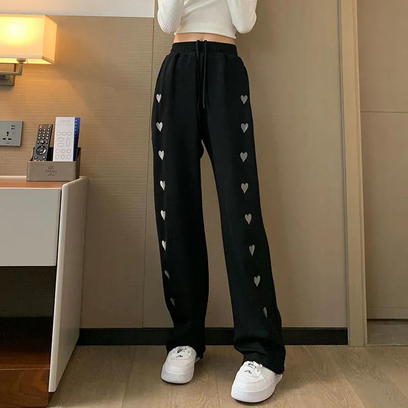 Heart Wide Leg Sweatpants