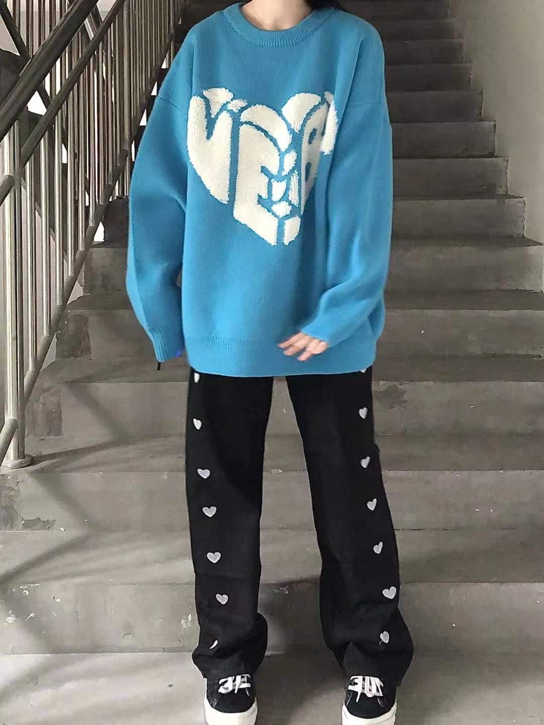 Heart Wide Leg Sweatpants