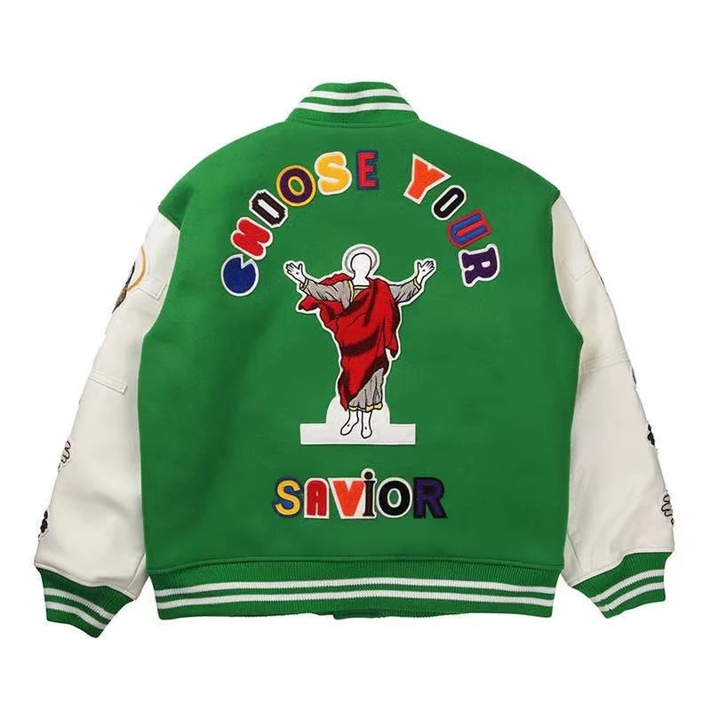 Choose Your Savior Varsity Jacket