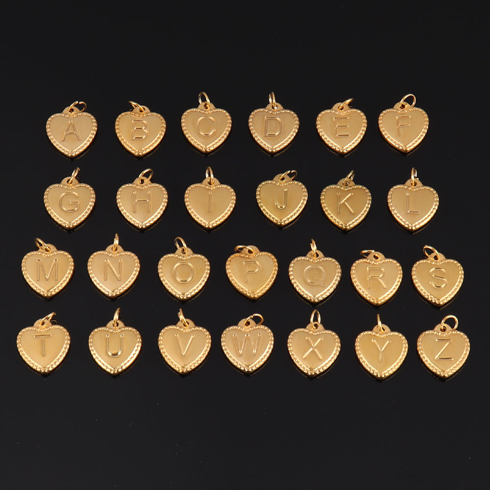 Heart Locket Letter Necklace