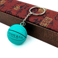 Baby Blue Basketball Keychain