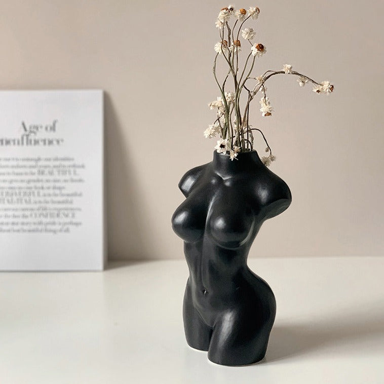 Handmade Nude Body Ceramic Vase