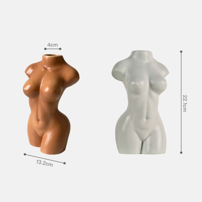 Handmade Nude Body Ceramic Vase