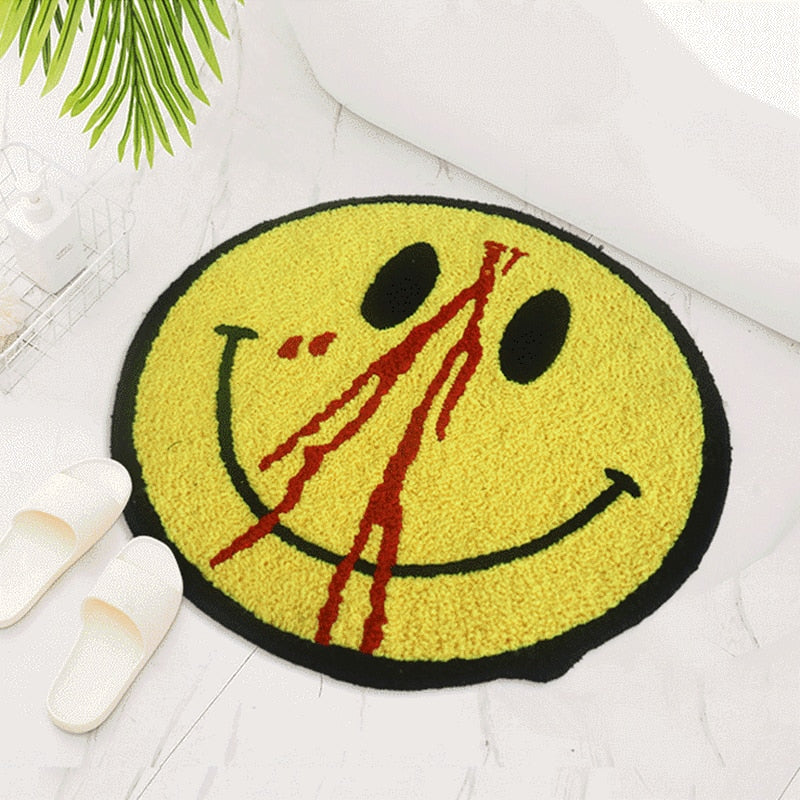 Bleeding Smiley Rug