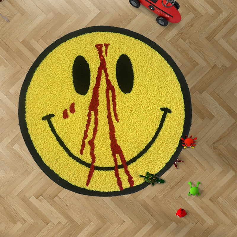 Bleeding Smiley Rug