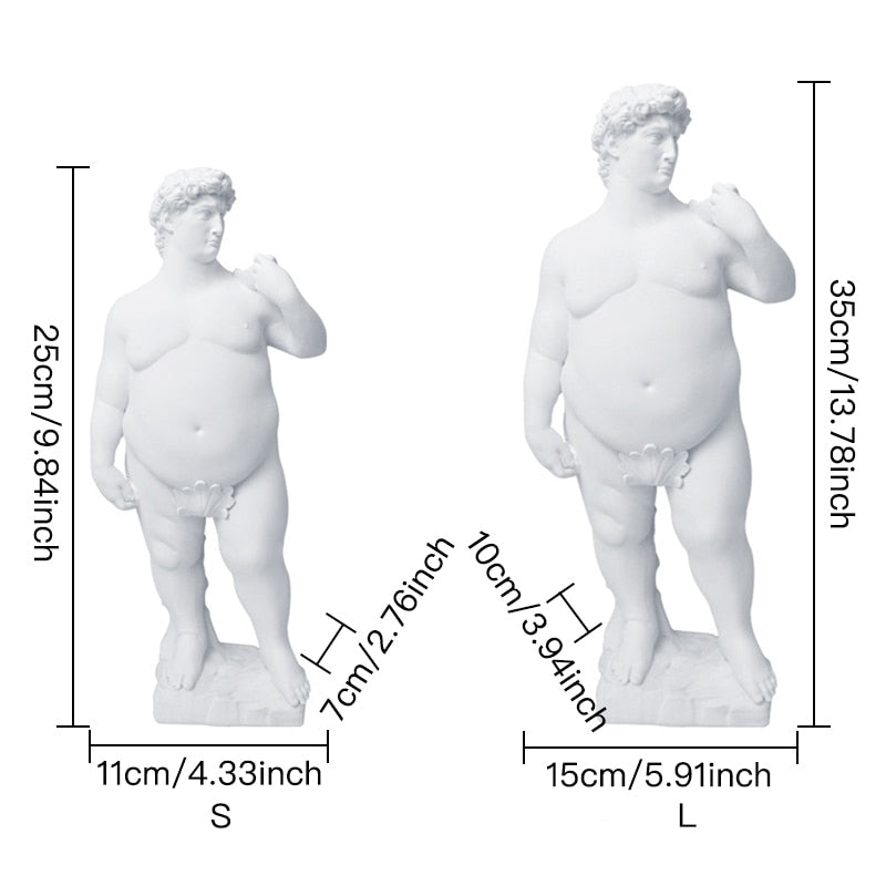 Fat David Sculpture