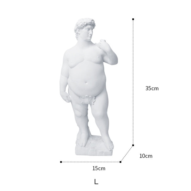 Fat David Sculpture