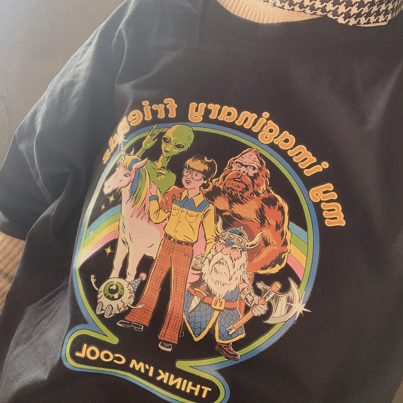 "My Imaginary Friends Think I'm Cool" Tee