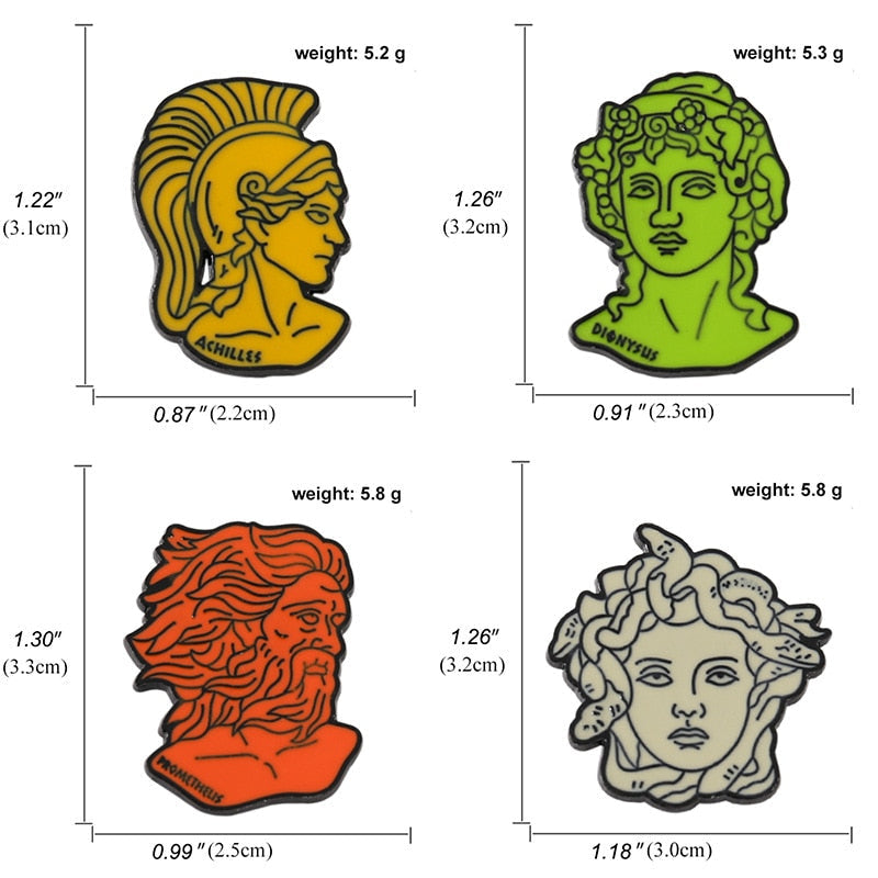 Greek Gods Pin
